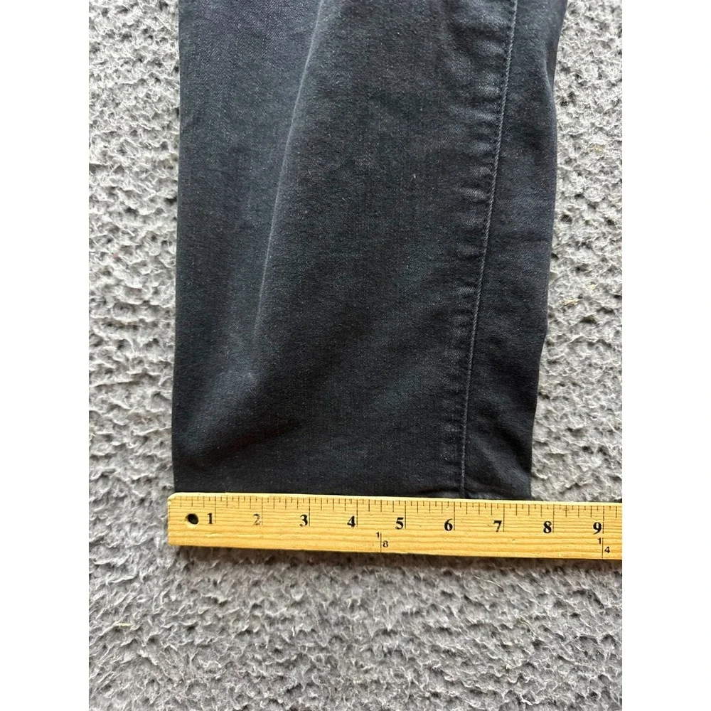 Paige Noella Straight Maternity Denim Jean Black Willow Womens Size 28